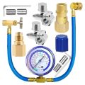 Refrigerator Freon Recharge Hose,with BPV31 Piercing Tap Valve.