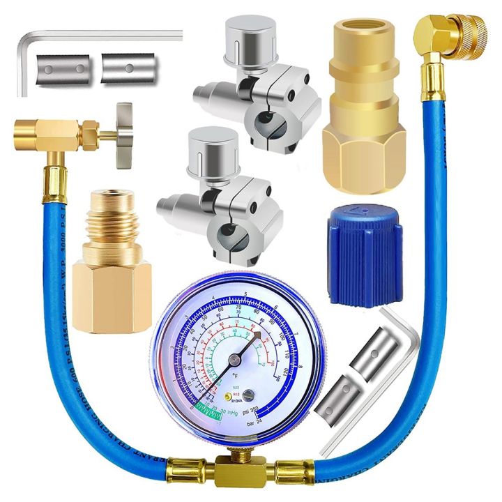 Refrigerator Freon Recharge Hose,with BPV31 Piercing Tap Valve