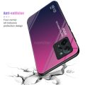 Vantime for Realme C31 Case Gradient Phone Back Hard Glass Cover. 