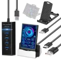 New 3.5 Inch IPS TYPE-C Secondary Screen Computer CPU GPU RAM HDD MonitorUSB Display For Freely AIDA64. 