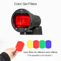 TRIOPO Speedlite Flash Light Modifier Accessories Kit with Magnetic Universal Mount Adapter + Diffuser Ball + Grid Reflector.