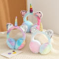 Unicorn earmuffs Unicorn Plush Headband Fluffy earmuffs Average size Children's earmuffs for Winter Outdoor activities Cold. 