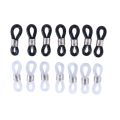100PCS Plastic Silicone Glasses Chain Antiskid Rubber Ring Rubber Ring Strap Eyelets For Silicone Glasses Band Rope. 