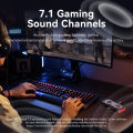 Vention Gaming USB Sound Card External Audio Amplifier with Volume Control Versatile Audio for PC Laptop PS4 PS5 Earphone Headset Desktop Microphone Soundcard Adapter. 