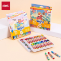 Deli EC228-24 Oil Pastel paper pack 24 shade. 