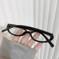 Y2K Retro Oval Frame Anti-Blue Light Glasses Sweet Cool Girls Black Glasses Vintage Simple Women Eye Protection Spectacles Runrui. 