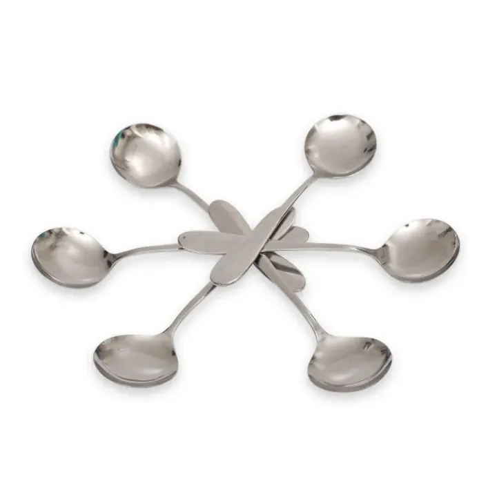 NOVA%20Stainless%20Steel%20Round%20Soup%20Spoon%20set%20of%206%20Pcs,%206.60%20inch%20Long%20-%20Image%203