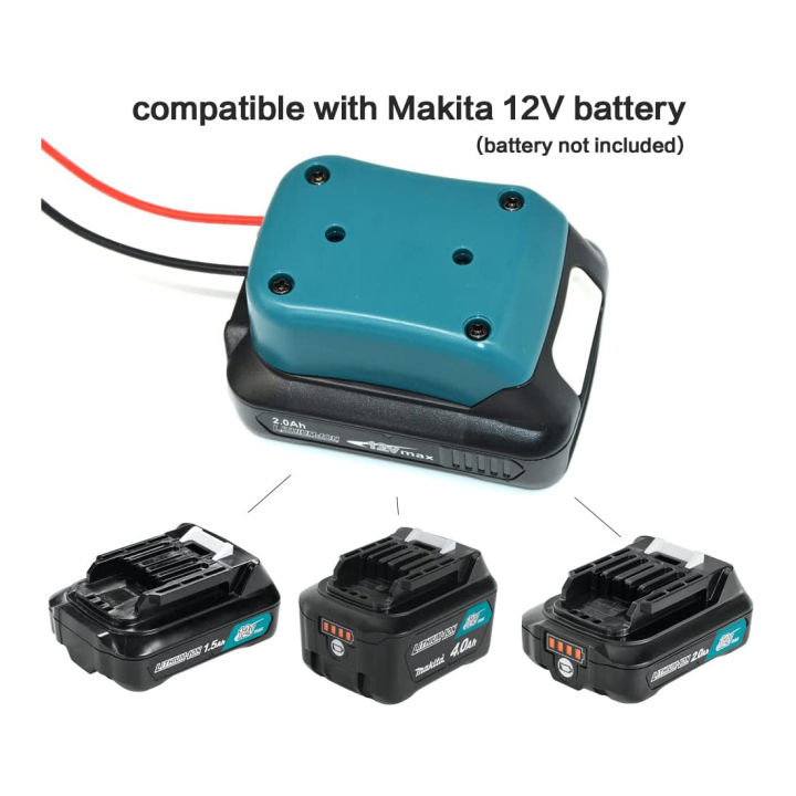 10.8V-12V%20Battery%20Mount%20Dock%20Power%20Connector%20with%2014Awg%20Wires%20Connectors%20Adapter%20Tool%20for%20Makita%20Battery%20DIY,%20Black%20-%20Image%205