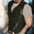 Vintage Leather Vest Straps Braces Suspender Men Harness Punk Chest Shoulder Belt Strap Apparel Accessories Strap Men's Belt.
