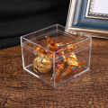 Transparent Display Box Acrylic Boxes With Cover Jewelry Organizer Gift Packing Case Food Candy Storage Container.