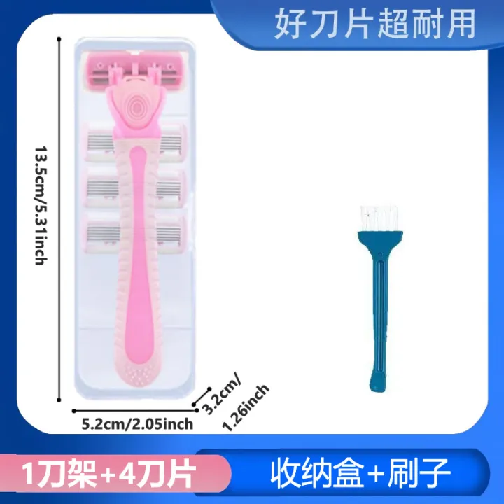 1%20Handle%20+%204%20Blades/%20Men%20And%20Women%20Body%20Hair%20Safety%20Bikini%20Aloe%20Strip%20Razors%20Blade%20Set%20Female%20Shavers%20Replacement%20Heads%20-%20Image%202