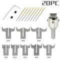 20 Pcs Set Wood Bead Maker Beads Drill Bit Milling Cutter Set Woodworking Tool. 