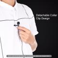 PULUZ 3.5mm Mini Portable Clip-on Lapel Lavalier Condenser Mic Wired Microphone for iPhone iPad Android Smartphone DSLR Camera Computer PC Laptop. 