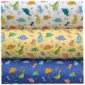Pure children's cartoon bedding floral clothing fabric, all twill printed cotton fabric. 