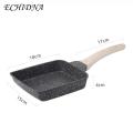 Egg Roll Pan with Handle Nonstick Japanese Tamagoyaki Pan with Wooden Handle Perfect for Omelette Egg Roll Making High-quality Cookware for Southeast Asian Kitchen.