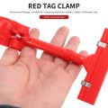 Merchandise Retail Sign Card Price Tag Pop Display Holder Clip Clamp Red.