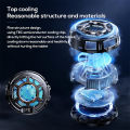 Tablet Cooler Fast Cooling Tablet Radiator Magnetic/Clip On Semiconductor Radiator Video Streaming Fan Temperature Display Radiator.