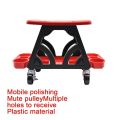 Car Detailing Stool Chair with Storage Holder Auto Workshop Bench Wheels Roller Creeper Seat Roller Mechanics Seat for Equipment. 