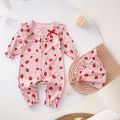 【Broad Sunlight shop】(New) newborn baby girls rompers cute fashion baby clothing autumn long sleeve toddler jumpsuits.