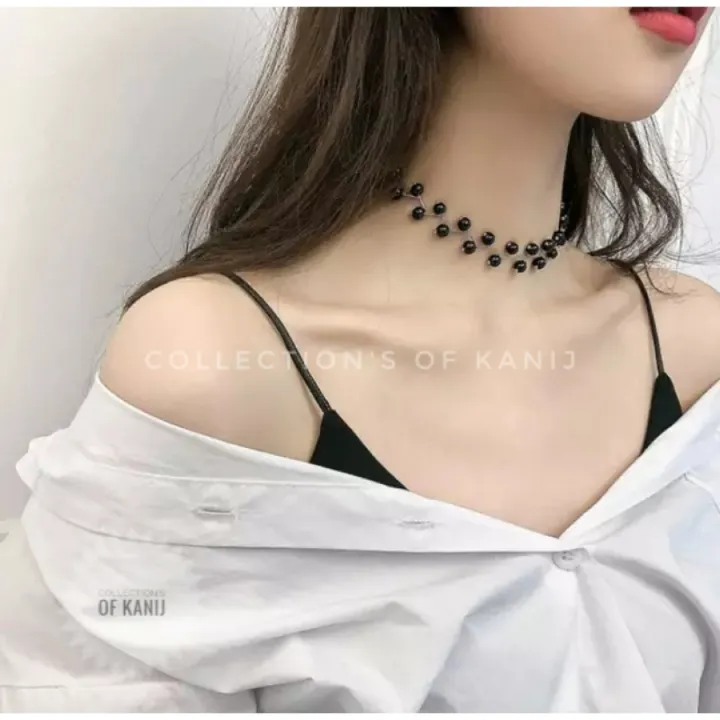 Uncommon%20Style%20Black%20Pearl%20Silver%20Necklace%20Set%20For%20Women%20-%20Image%203