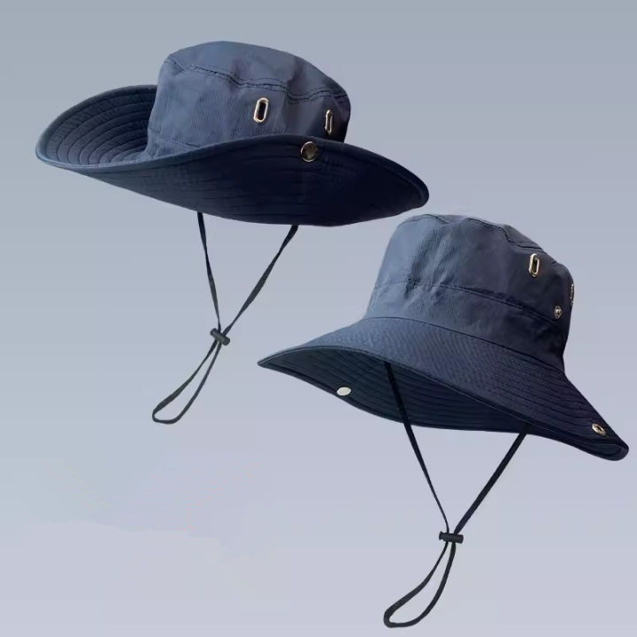 New%20Outdoor%202023%20Hat%20Men's%20Summer%20Bucket%20Hat%20Sun%20Protection%20Outdoor%20Sun%20Hat%20Hiking%20Climbing%20Men's%20Sun%20Hats%20-%20Image%207