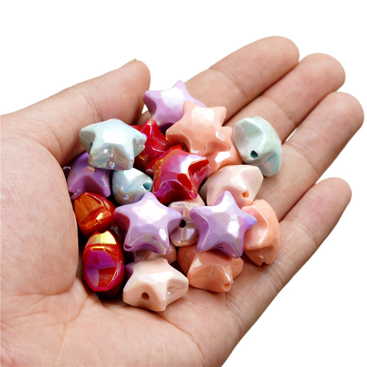 St.kunkka%204pcs/Set%2018.7x19.5mm%20Fantasy%20Color%20Star%20Shaped%20Bead%20Acrylic%20Loose%20Spacer%20Beads%20For%20DIY%20Jewelry%20Making%20-%20Image%203
