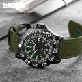 SKMEI 9281 Fashion Sport Men Quartz Watch Nylon Luminous Date Calendar Mens Waterproof Wristwatches Military Clock reloj hombre. 