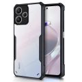 Redmi 12 5G/Poco M6 Pro 5G Clear Transparent Hybrid Bumper Back Case. 