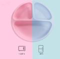 Baby  food grade silicone & BPA free plate with silicone lid. 