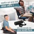Lumbar Roll Pillow for Lower Back, Lumbar Support Pillow Memory Foam Roll Pillow with Removable Washable Cover Ergonomic Neckroll Pillow with Elastic Strap Length Back Support Roll for Chair.