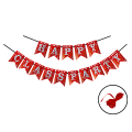 Happy Class Party Paper Banner - Vibrant Red Banner for Class Decoration -  (Pack of 1 Pcs). 