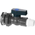 PVC Rain Bucket Faucet Kit, 3/4 Inch PVC Ball Valve, Bucket Bucket Water Tank Pond Bucket Faucet Kit.