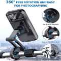 Waterproof Universal Bike & Bicycle Phone Holder Case 360 Degree Rotation Adjustable Handlebar Clip Stand. 