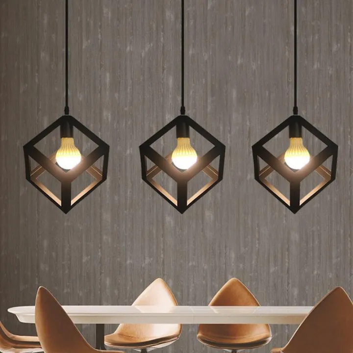 Modern%20iron%20pendant%20lamp%20black%20retro%20industrial%20square%20lamp%20(Bulb%20not%20Included)%201Pcs%20-%20Image%202