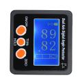 Dual Axis Digital Angle Protractor with Backlight IP65 Waterproof Aluminum Alloy Shell 4*90° Measuring Range Digital Inclinometer.