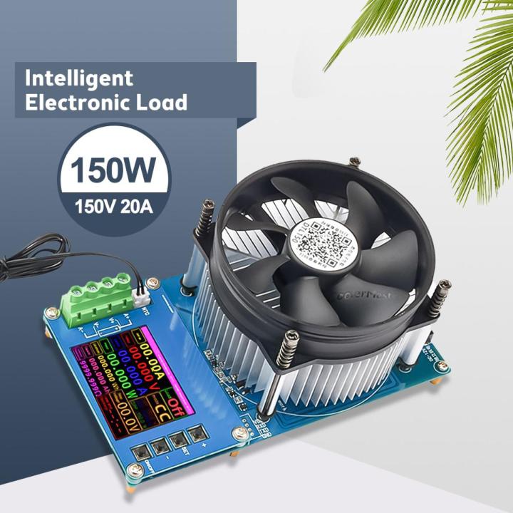 150W Digital Battery Capacity Tester Voltmeter Adjustable Constant Current Electronic Load Charger USB Ameter meter Indicator