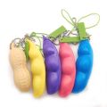 Fidget Toys Pea Squishy Squeeze Keychain Cute Stress Rubber Boys Xmas Gift Decompression Anti Stress Child Mochi Toys. 