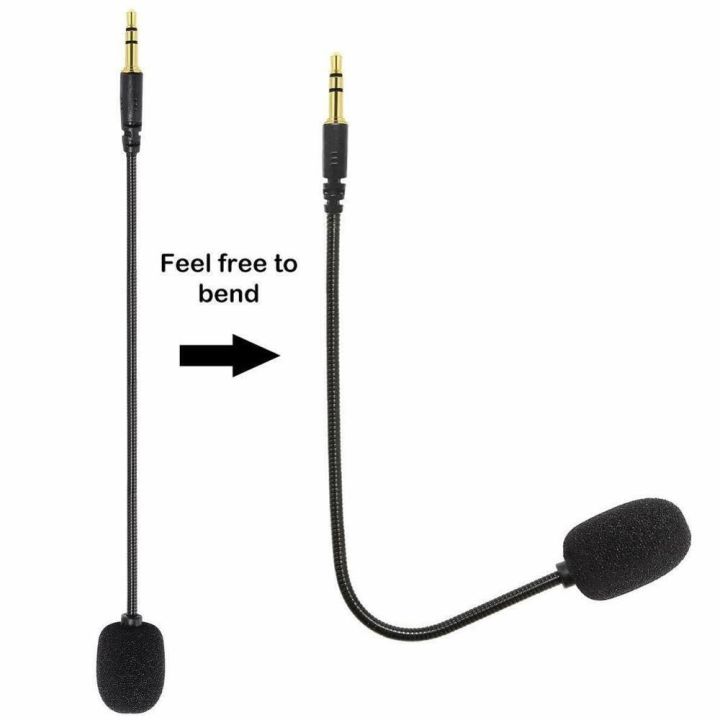 Headset%20Microphone%20adjustable%20360%20degrees%20bendable%20gaming%20Mic%203.5mm%20combined%20mic%20headphone%20jack%20to%20game%20controller%20black%20-%20Image%203