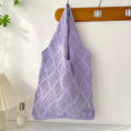 Fashionable Knitted Bag Handbag Large Capacity Handbag Retro Handbag Women's Vest Bag Knitted Shoulder Bag. 