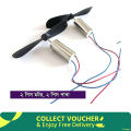 2 MINI CORELESS MOTOR WITH PROPELLER BLADES FOR RC AEROPLANE HELICOPTER. 