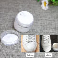 White Leather Shoe Paint Cream Coloring for Bag Sofa Car Seat Scratch 30ml Leather Dye Repair Restoration Color Change Paint.