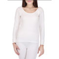 Skin Tight Full Sleeve T-Shirt for Unisex- White.