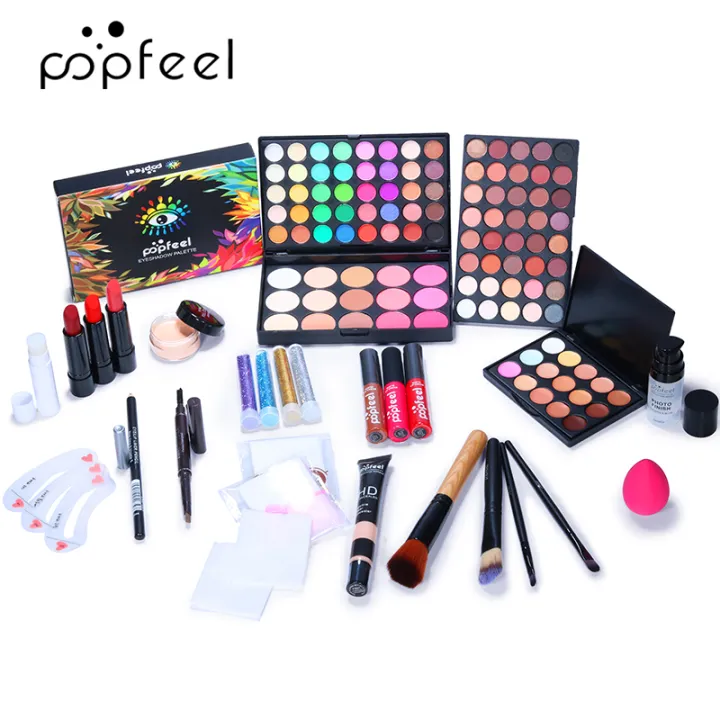 POPFEEL%20Makeup%20Kit%20ALL%20IN%20ONE%20Full%20Facial%20Makeup%20Set%20Eye%20Shadow%20Lip%20Gloss%20Eyeliner%20Makeup%20Brushes%20Cosmetics%20Bag%20Makeup%20Products%20-%20Image%206