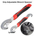 2Pcs Multi-Function Universal Quick Snap'N Grip Adjustable Wrench Spanner.