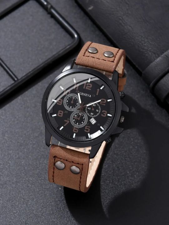 Watch%20+%20Bracelet%202023%20Minimalist%20Men's%20Fashion%20Leather%20Strap%20Watches%20Simple%20Men%20Business%20Stainless%20Steel%20Mesh%20Belt%20Quartz%20Watch%20-%20Image%203
