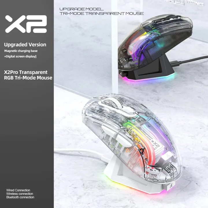Attack%20Shark%20X2PRO%20Luminous%202.4G%20Wireless%20Bluetooth%20Three-Mode%20Mouse%20Electronic%20Competition%20Transparent%20Mouse%20With%20Screen%20Base%20-%20Image%202