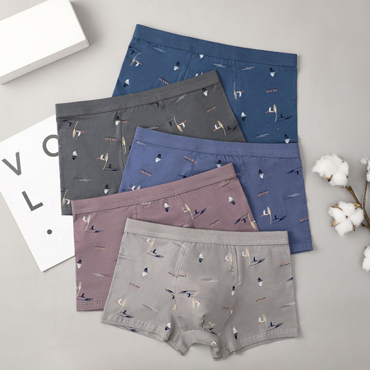 New%20Men's%20Underwear%20Cotton%20U%20Convex%20Design%20Mid-Waist%20Combed%20Cotton%20Loose%20Boxer%20Printed%20Breathable%20Boxers%20Tide%20-%20Image%206