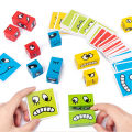 New and peculiar double face-changing Rubik's Cube toy 0.43 creative large particle building block puzzle parent-child interaction Douyin.