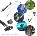 Accessories Bundle Kit Head Strap Mount/Chest Harness/Selfie Stick for Gopro Hero 11 10 9 8 7 6 5 4/AKASO EK7000/Brave 7/Dragon Superman. 