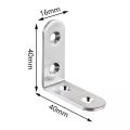 2Pcs 2"*2" L-shaped Metal Right Angle Bracket Thick Steel Corner Code Right Angle Home Board Support Furniture Link-MHN..